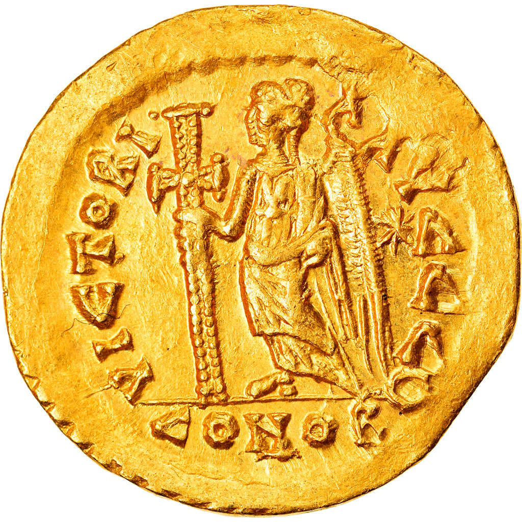Coin, Leo I, Solidus, Constantinople, AU(55-58), Gold, RIC:605