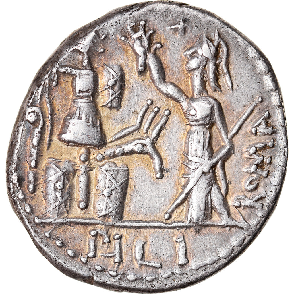 Coin, Furia, Denarius, 119 BC, Rome, AU(55-58), Silver, Crawford:281/1