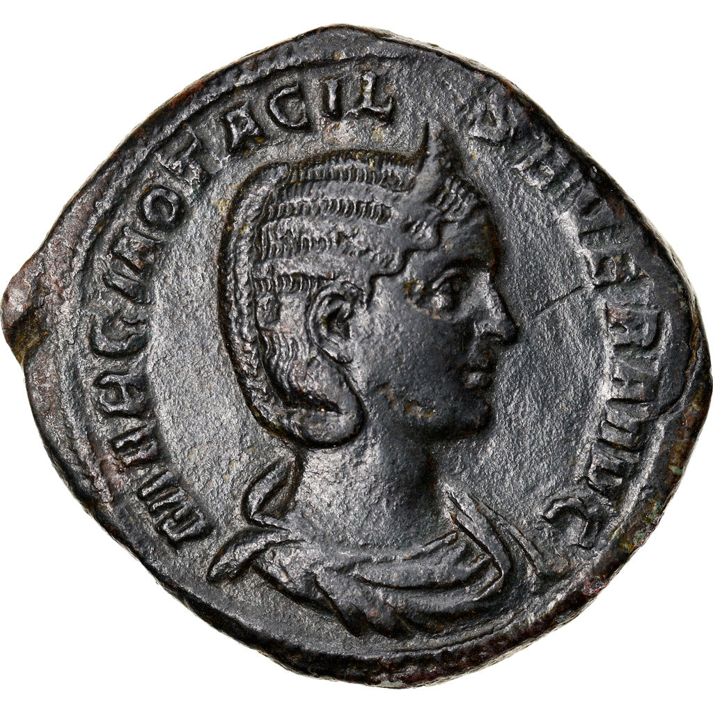Coin, Otacilia Severa, Sestertius, Rome, AU(50-53), Copper, Cohen:10