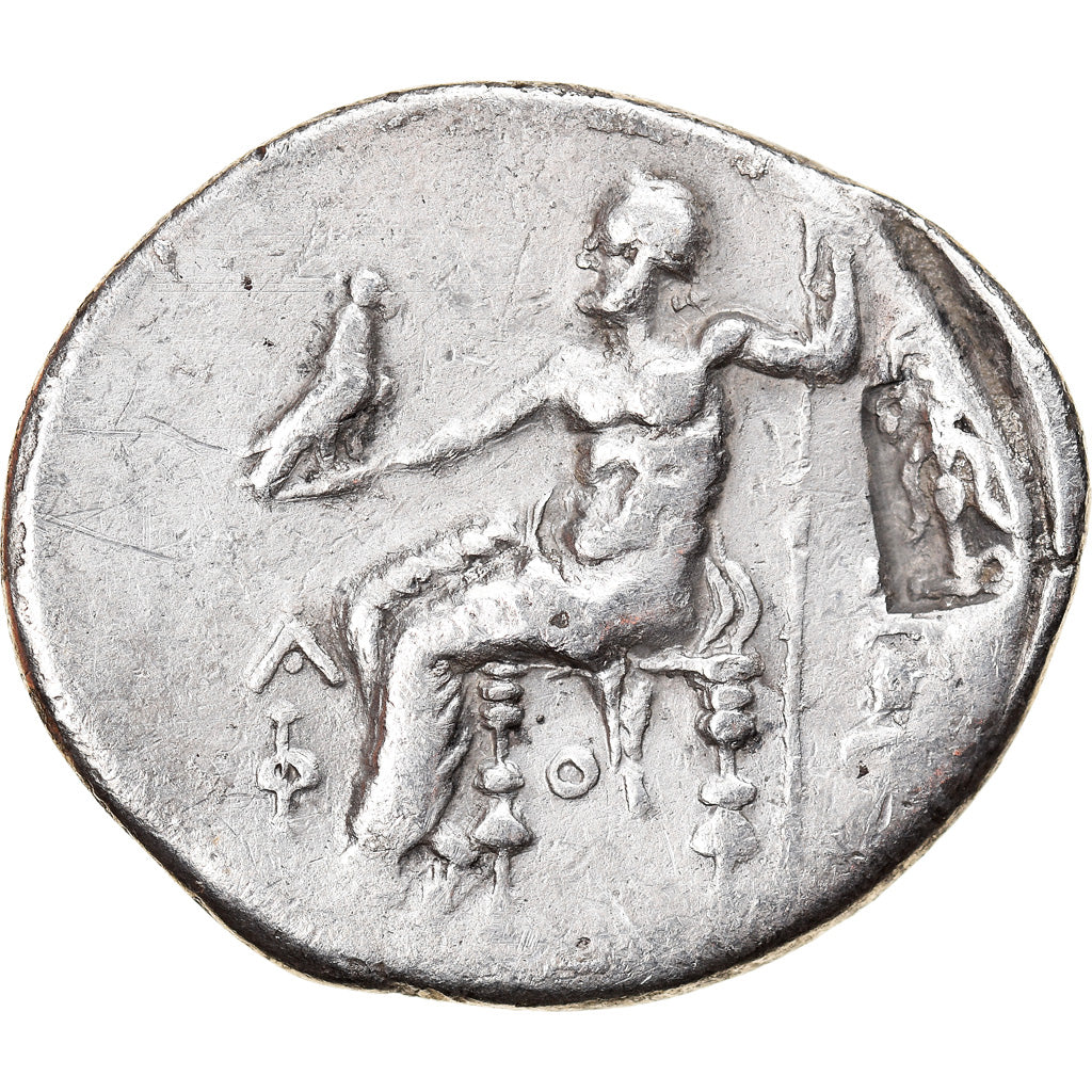 Coin, Alexander III, Tetradrachm, Seleucid countermark, VF(30-35), Silver