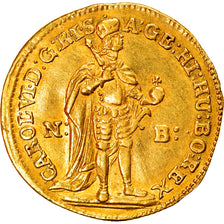 Coin, Hungary, Karl VI, Ducat, 1731, Nagybanya, AU(55-58), Gold, KM:306.1