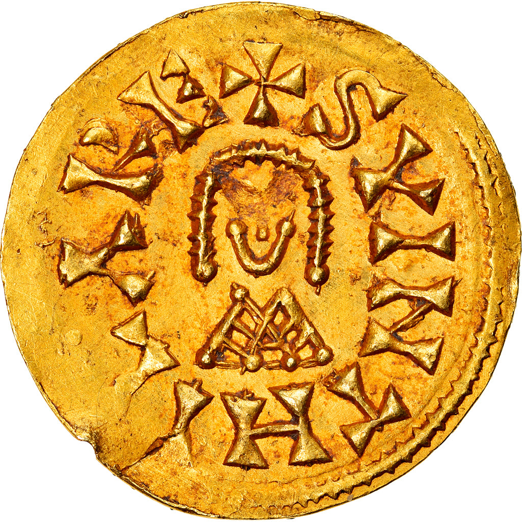 Coin, Spain, Siunthila, Tremissis, 621-631, Visigoth, EF(40-45), Gold
