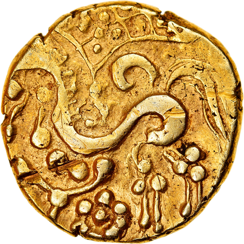 Coin, Parisii, Stater, Extremely rare, EF(40-45), Gold, Delestrée:78