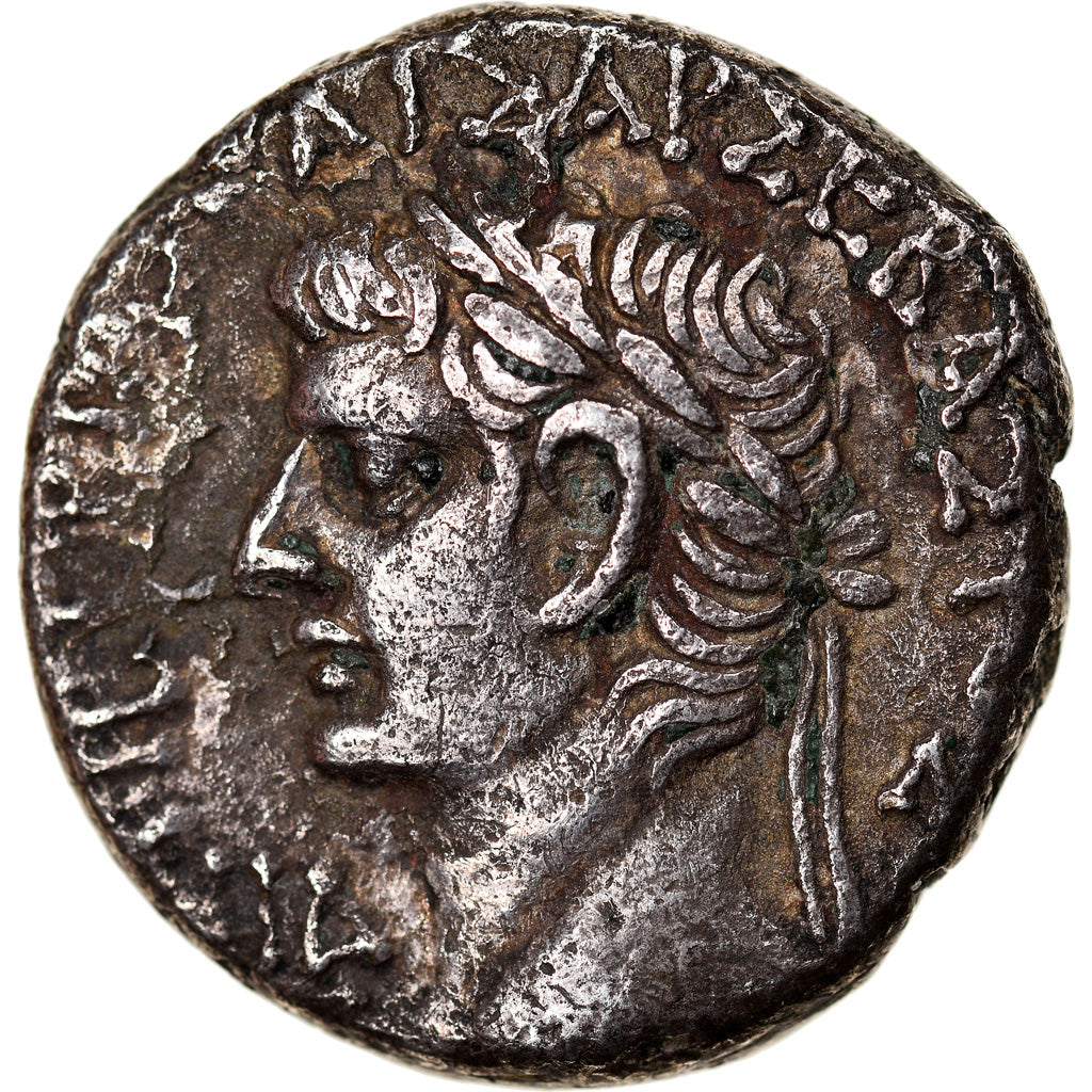 Münze, Tiberius and Augustus, Tetradrachm, 26-27, Alexandria, SS, Billon