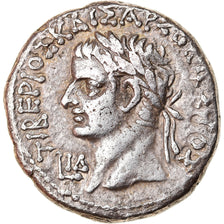 Coin, Tiberius and Augustus, Tetradrachm, 27-28, Alexandria, AU(55-58), Billon