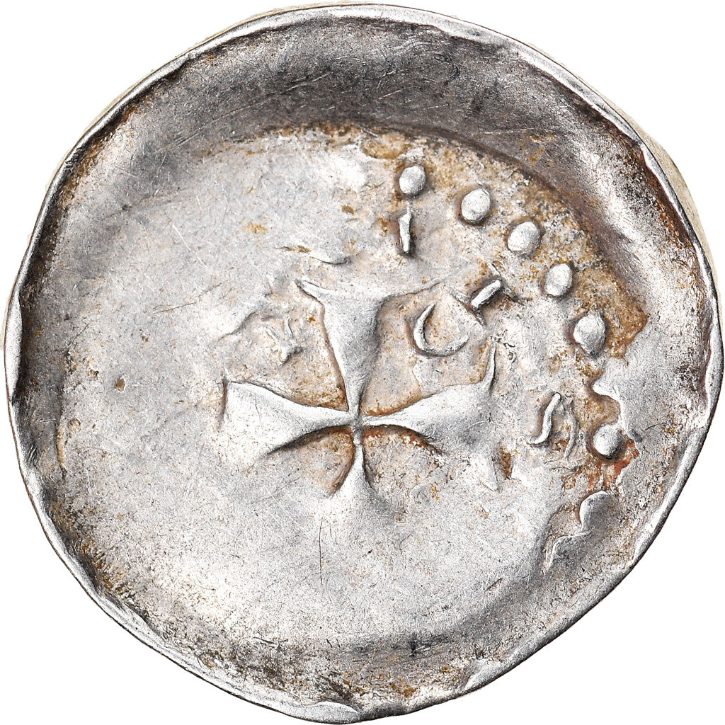 Moneta, Francia, LORRAINE, Denarius, 1225- 1239, Metz, MB+, Argento