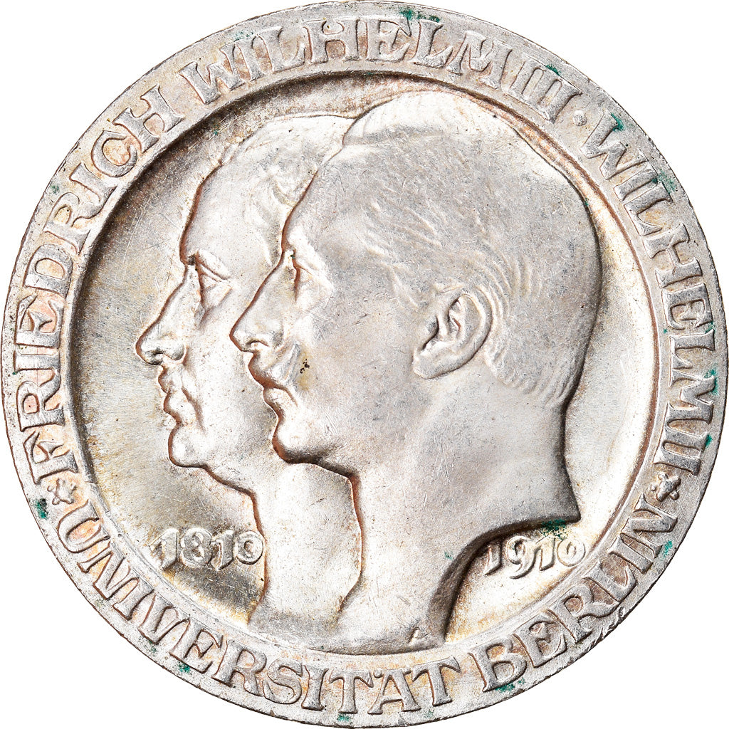 Coin, German States, PRUSSIA, Wilhelm II, 3 Mark, 1910, Berlin, MS(60-62)
