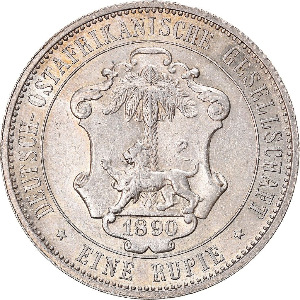 Monnaie, GERMAN EAST AFRICA, Wihelm II, Rupie, 1890, SUP+, Argent, KM:2