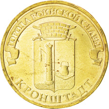 Coin, Russia, 10 Roubles, 2013, MS(63), Brass plated steel, KM:1445