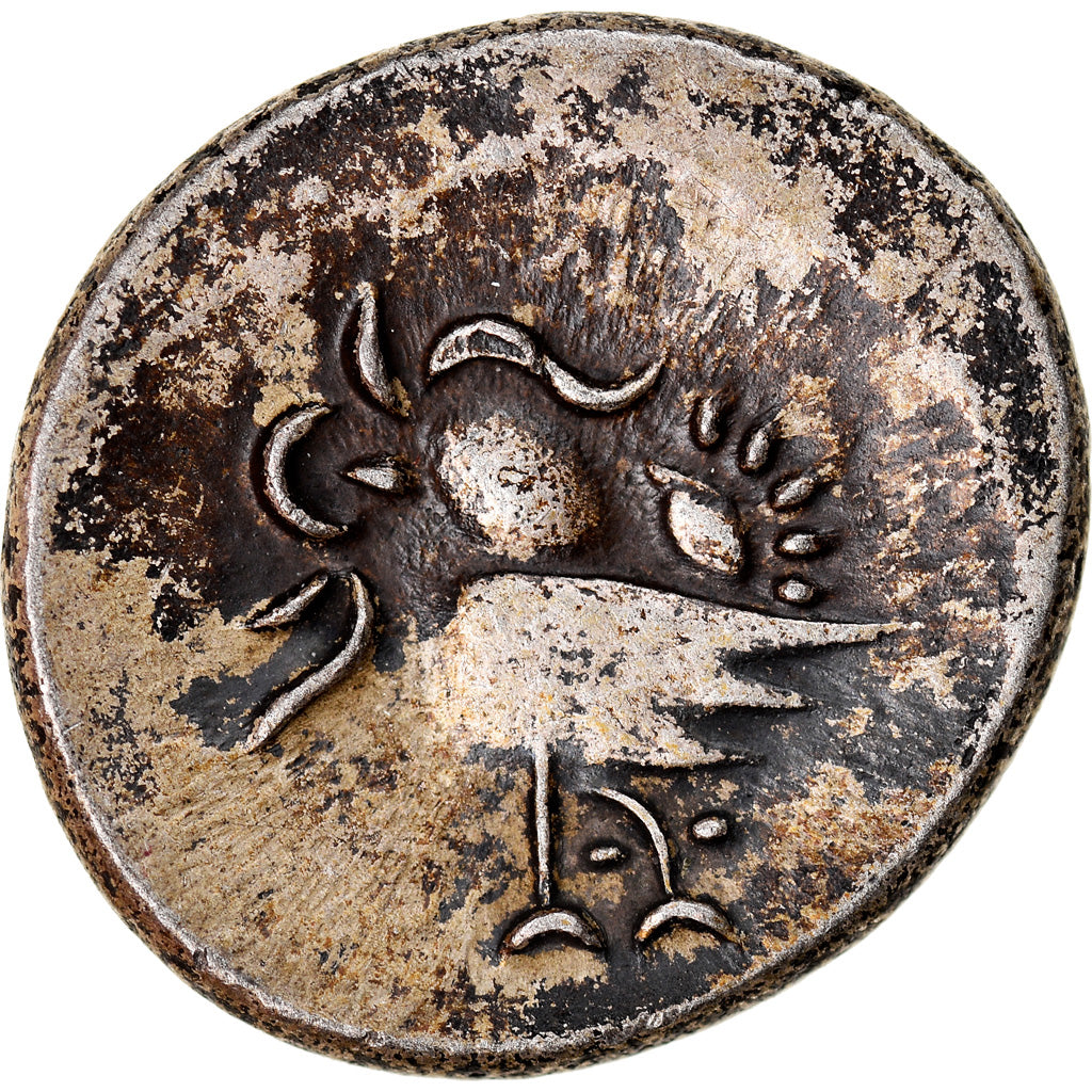 Coin, Cambodia, 2 Pe, 1/2 Fuang, 1847, EF(40-45), Billon, KM:7