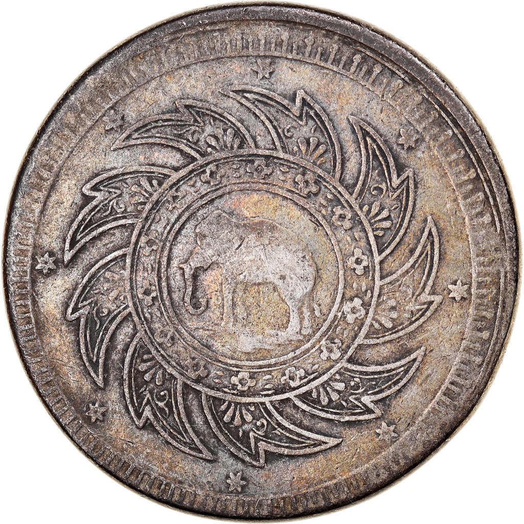 Coin, Thailand, Rama IV, Baht, 1860, EF(40-45), Silver, KM:11