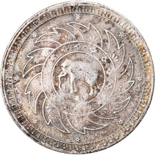 Coin, Thailand, Rama V, Baht, 1869, VF(30-35), Silver, KM:31