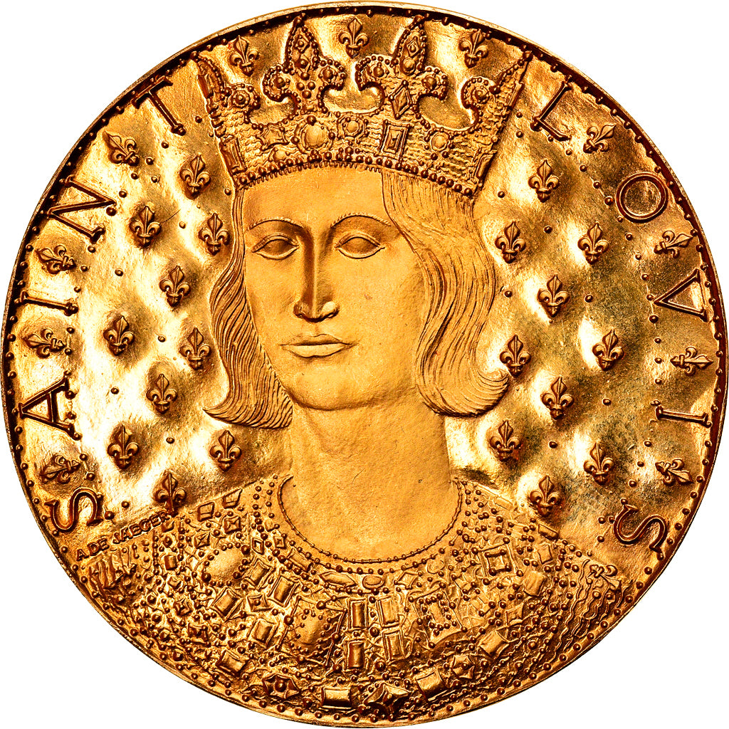 France, Medal, 7ème Centenaire de la Mort de Saint-Louis, History, 1970, De