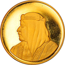 Coin, Bahrain, Isa Bin Salman, 10 Dinars, 1983, MS(63), Gold, KM:3