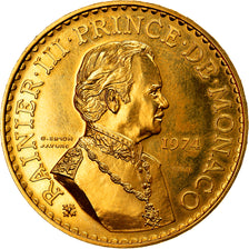 Moneda, Mónaco, 50 Francs, 1974, ESSAI, EBC, Oro, KM:E67, Gadoury:163.5 var
