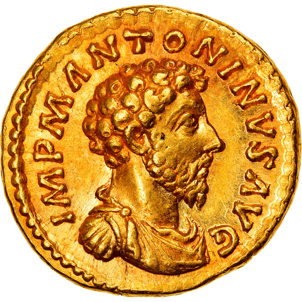 Coin, Marcus Aurelius, Aureus, 162-163, Rome, MS(63), Gold, RIC:77