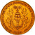 Camboja, Medal, Module de 1 Fr, Couronnement, 1906, MS(63), Dourado