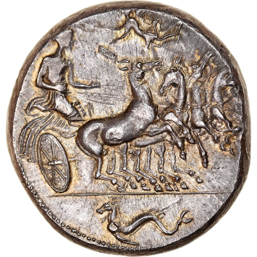 Coin, Sicily, Himera, Tetradrachm, 410 BC, Himera, Rare, MS(60-62), Silver