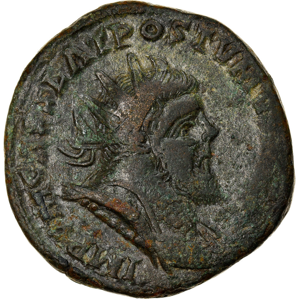 Coin, Postumus, Double Sestertius, Trier, VF(30-35), Bronze, RIC:143