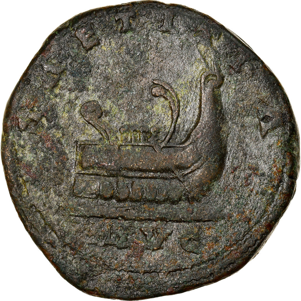 Coin, Postumus, Double Sestertius, Trier, VF(30-35), Bronze, RIC:143