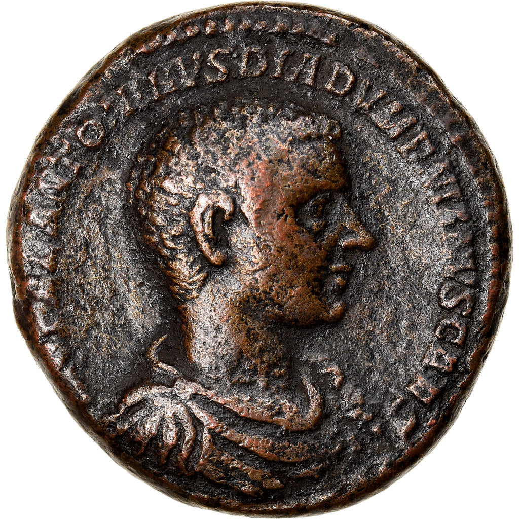 Coin, Diadumenian, As, Rome, VF(30-35), Copper, RIC:212