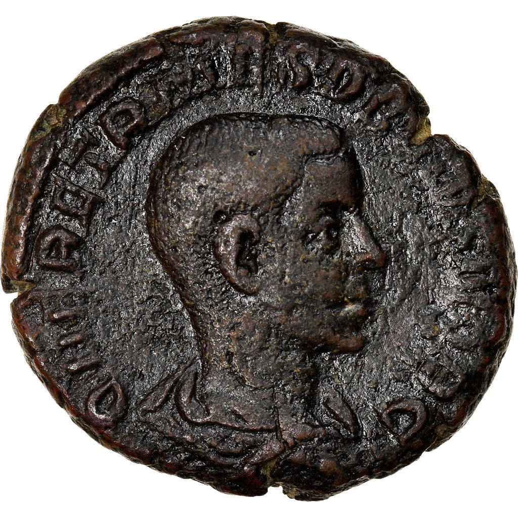 Moneta, Herennius Etruscus, As, 250, Rome, Rare, MB, Rame, RIC:167a