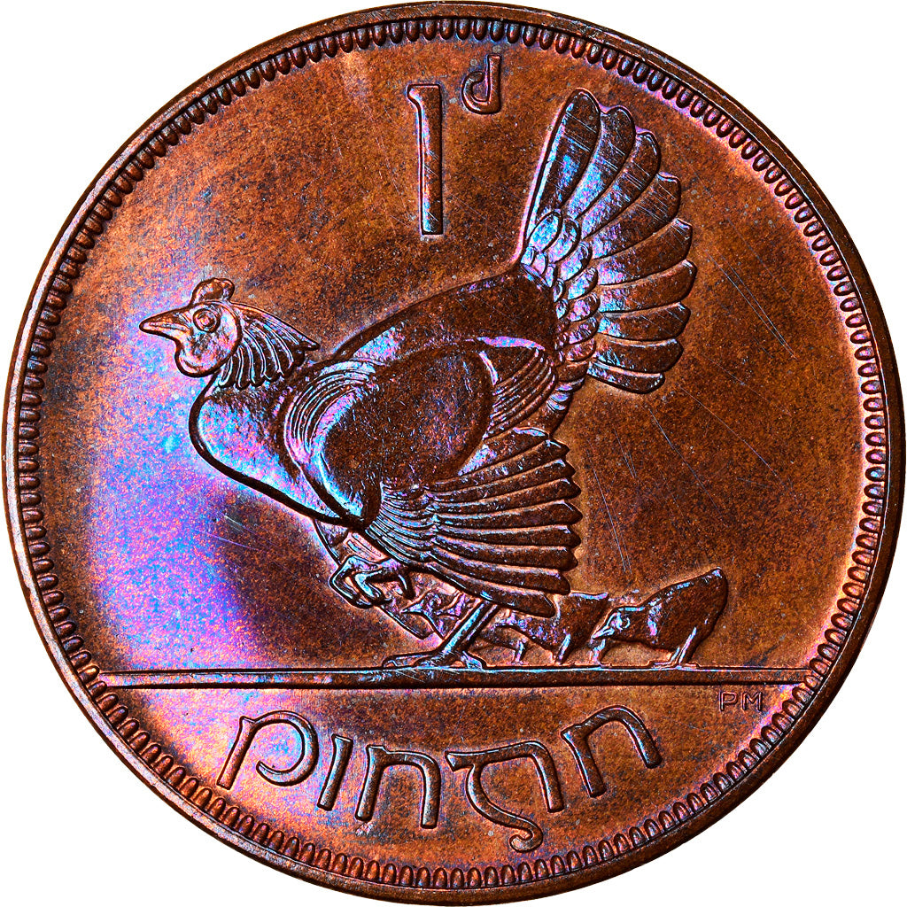 Coin, IRELAND REPUBLIC, Penny, 1928, MS(64), Bronze, KM:3