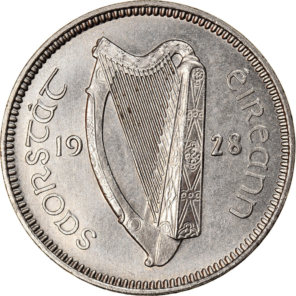 Coin, IRELAND REPUBLIC, 3 Pence, 1928, MS(64), Nickel, KM:4