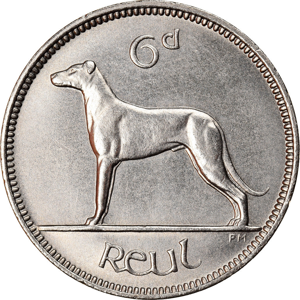 Coin, IRELAND REPUBLIC, 6 Pence, 1928, MS(64), Nickel, KM:5