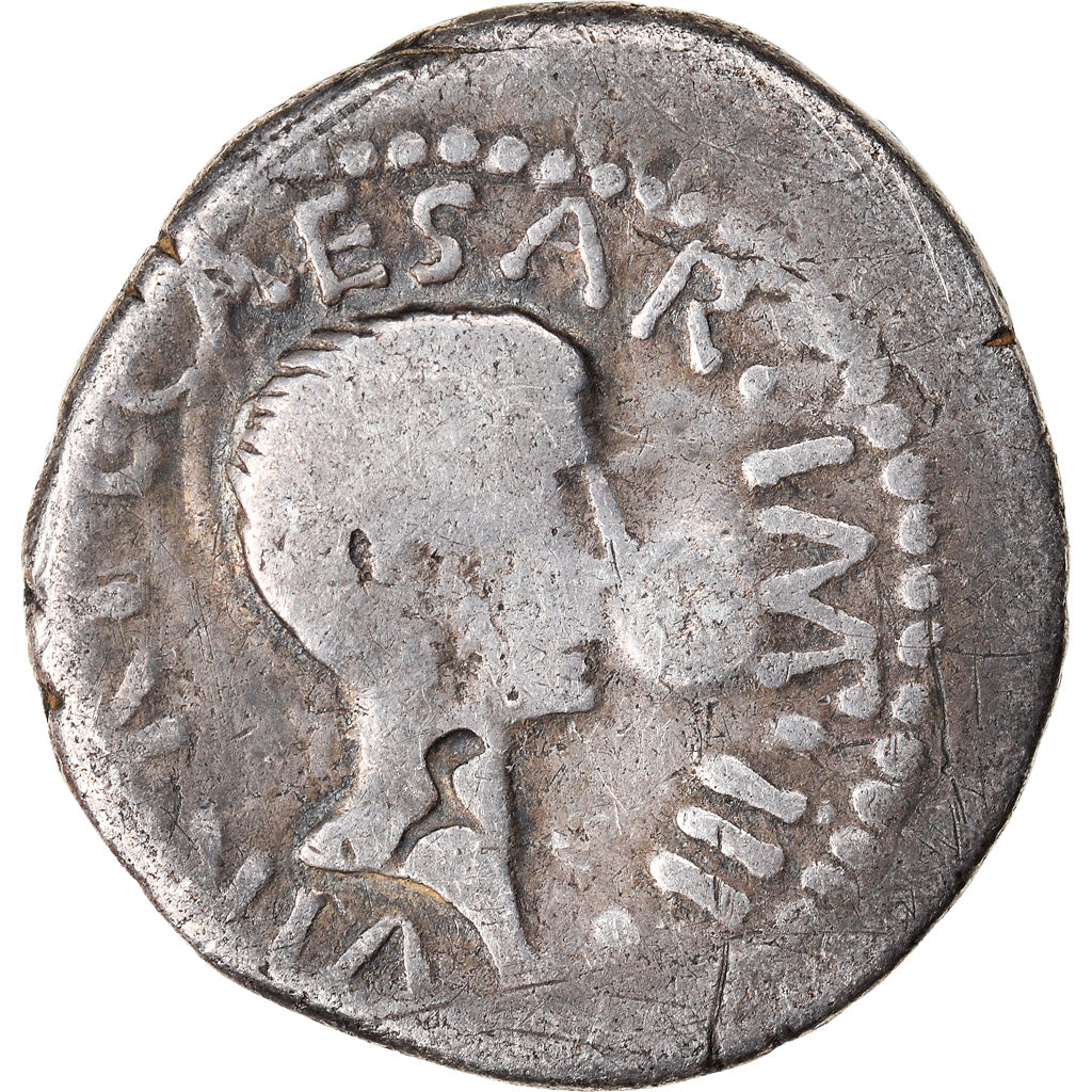 Coin, Lepidus and Octavian, Denarius, 42 BC, Rome, VF(20-25), Silver
