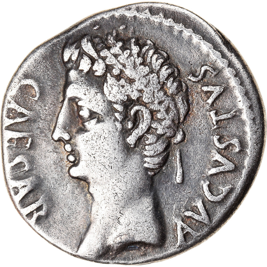 Coin, Augustus, Denarius, 19-18 AC, Rome, EF(40-45), Silver, RIC:37