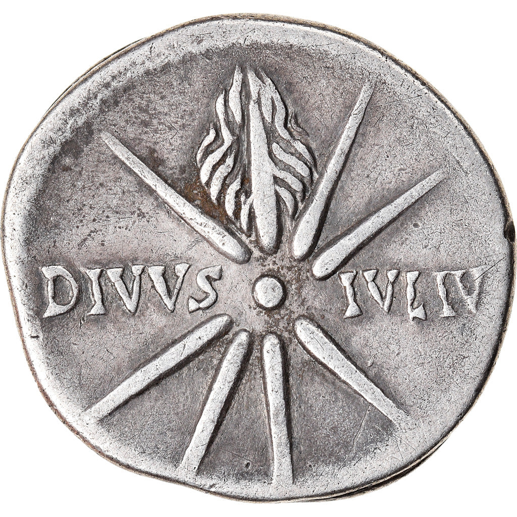 Coin, Augustus, Denarius, 19-18 AC, Rome, EF(40-45), Silver, RIC:37