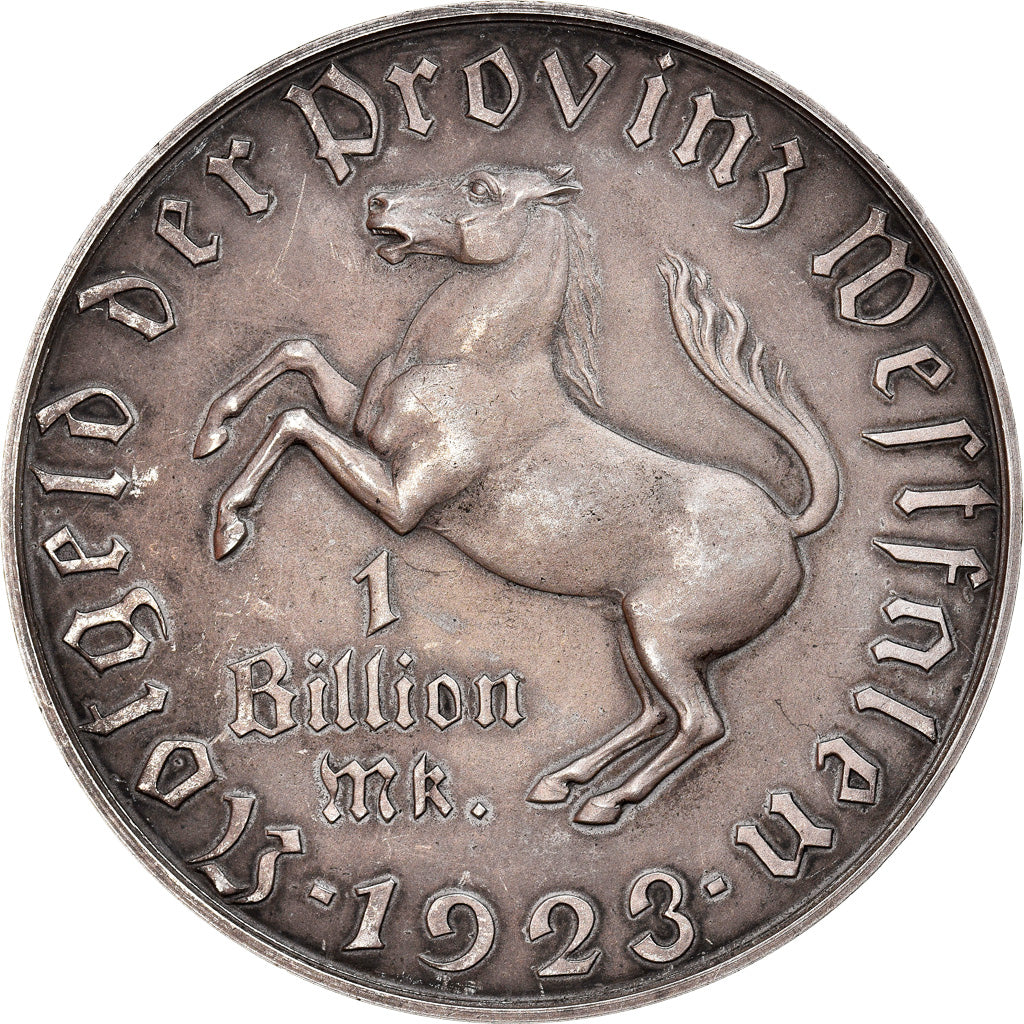Coin, Germany, 1 Billion Mark, 1923, Very rare, MS(60-62), Silver