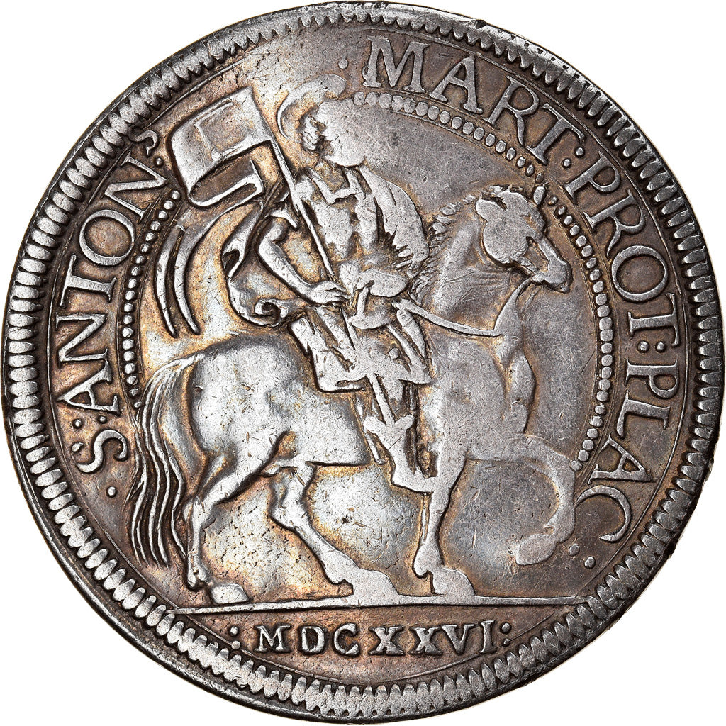 Coin, ITALIAN STATES, PIACENZA, Odoardo, Scudo, 1626, Piacenza, AU(50-53)