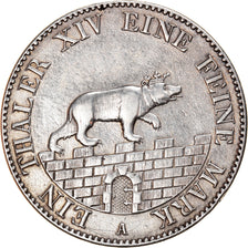 Coin, German States, ANHALT-BERNBURG, Alexander Carl, Thaler, 1855, AU(50-53)