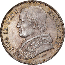 Coin, ITALIAN STATES, PAPAL STATES, Pius IX, 20 Baiocchi, 1865, Roma, MS(63)