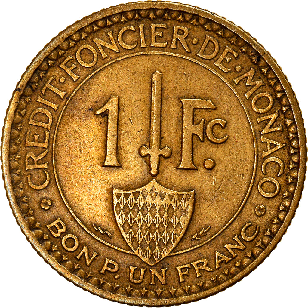 Münze, Monaco, Louis II, Franc, 1926, Poissy, SS, Aluminum-Bronze, KM:114