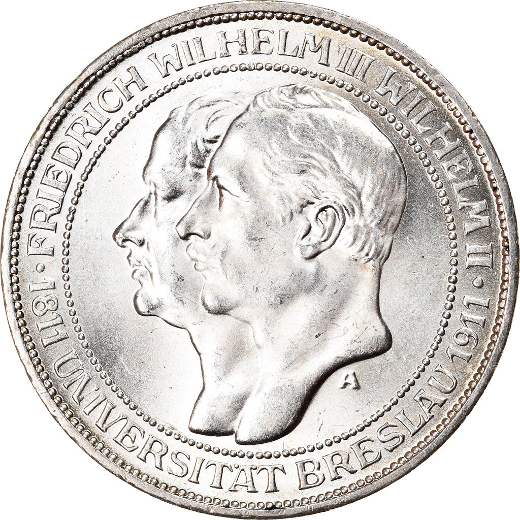 Moneta, Stati tedeschi, PRUSSIA, Wilhelm II, 3 Mark, 1911, Berlin, SPL, Argento