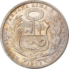 Coin, Peru, Sol, 1926, Philadelphia, AU(55-58), Silver, KM:218.1