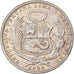 Coin, Peru, Sol, 1924, Philadelphia, AU(55-58), Silver, KM:218.1