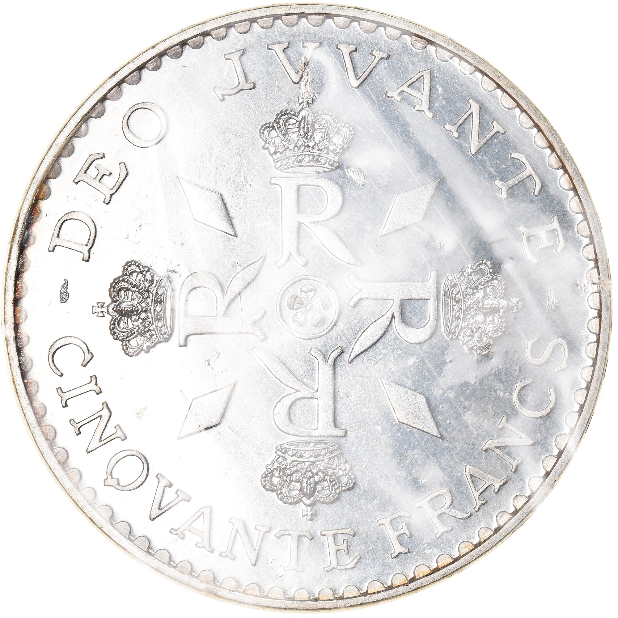 Moneta, Monaco, 50 Francs, 1974, ESSAI, SPL, Argento, KM:E66, Gadoury:MC162