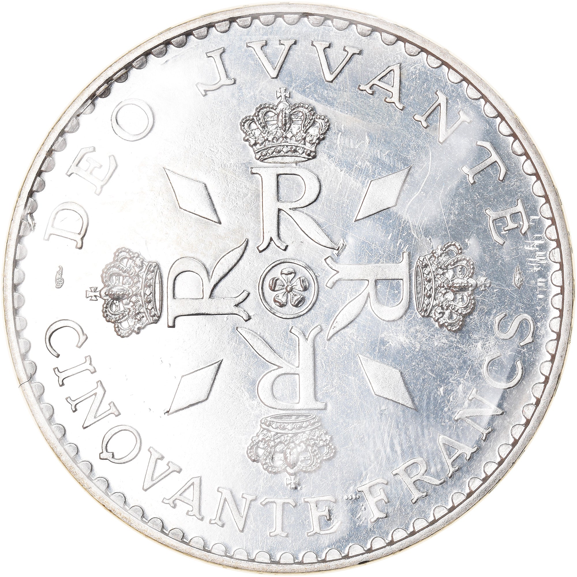 Coin, Monaco, 50 Francs, 1974, ESSAI, MS(63), Silver, KM:E66, Gadoury:MC162