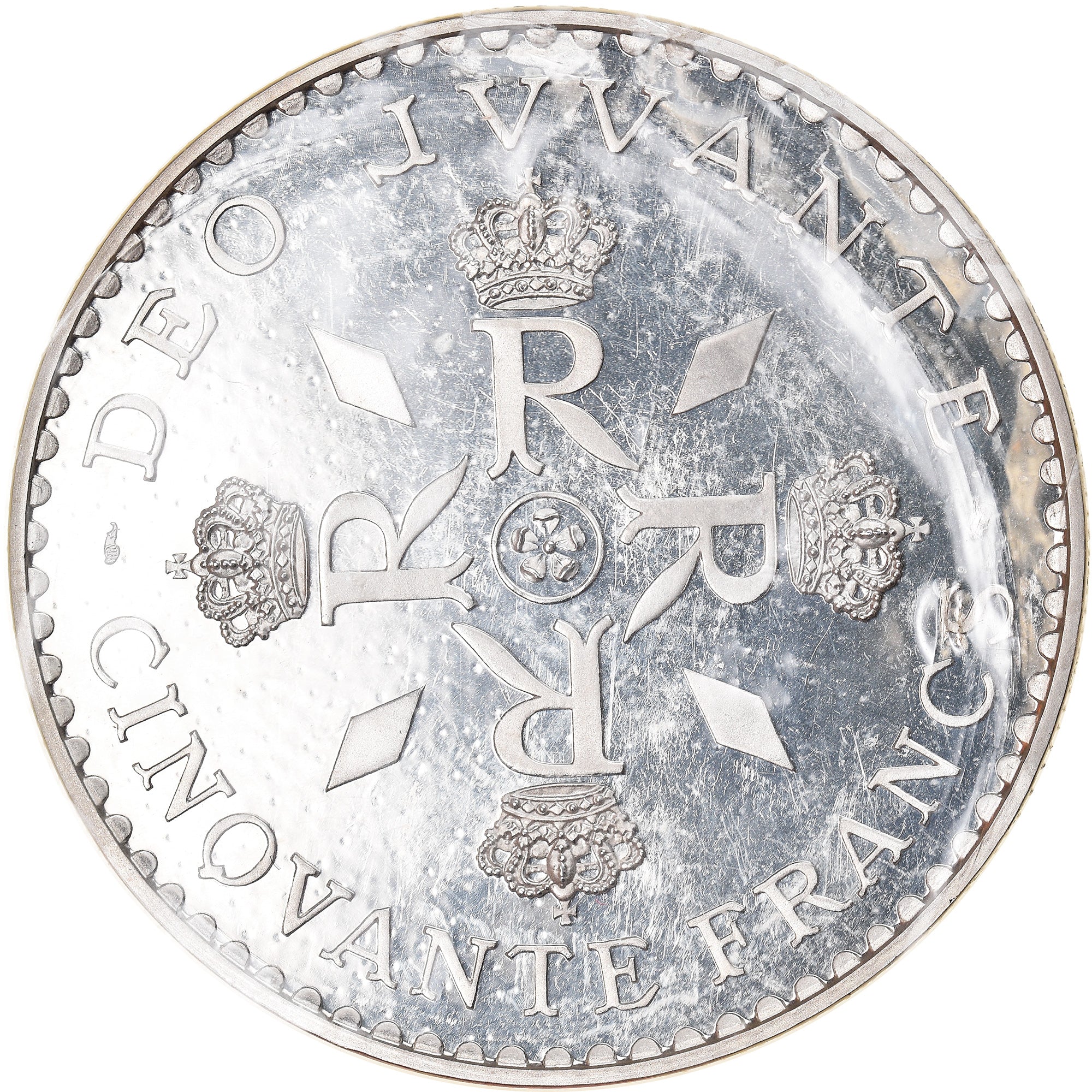 Coin, Monaco, 50 Francs, 1974, Paris, Piéfort, MS(65-70), Silver, Gadoury:MC