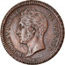 Moneta, Monaco, Honore V, Decime, 1838, Monaco, MB, Rame, KM:97.1, Gadoury:105