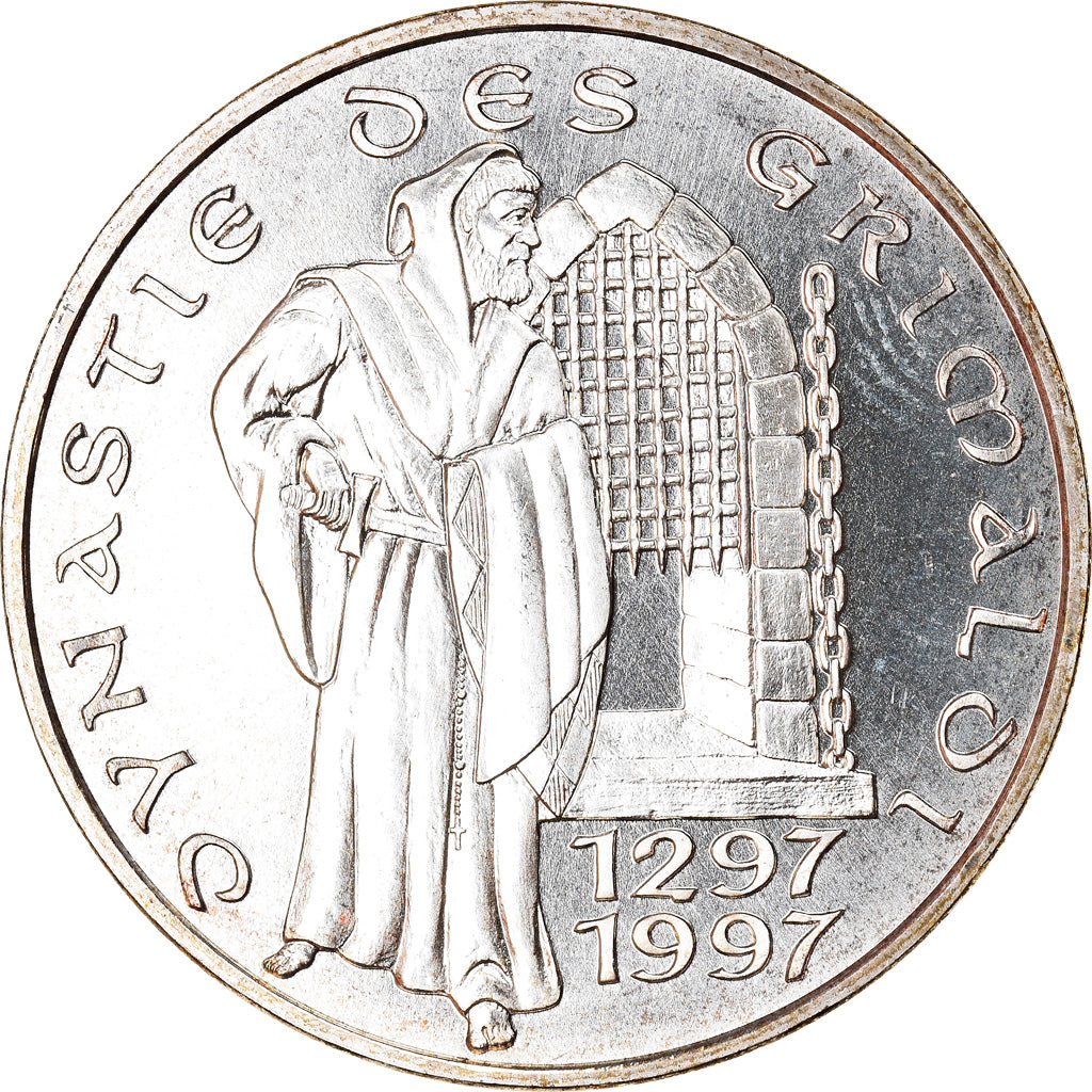 Coin, Monaco, Rainier III, 100 Francs, 1997, Paris, MS(65-70), Silver, KM:176