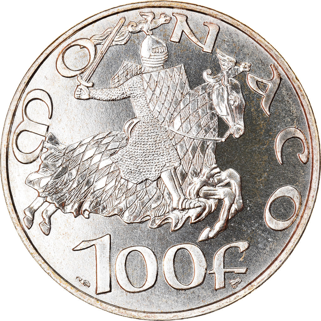 Coin, Monaco, Rainier III, 100 Francs, 1997, Paris, MS(65-70), Silver, KM:176