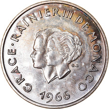 Coin, Monaco, 10 Francs, 1966, MS(63), Silver, KM:M1, Gadoury:MC 154
