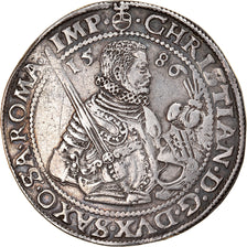 German States, SAXONY-ALBERTINE, Christian, Thaler, 1586, Dresden, Silver