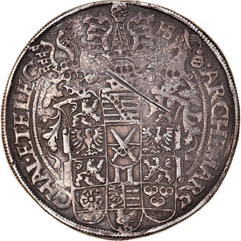 German States, SAXONY-ALBERTINE, Christian, Thaler, 1586, Dresden, Silver