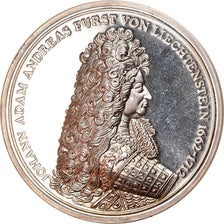 Liechtenstein, Medal, Johann Adam Andreas, 1975, MS(63), Silver